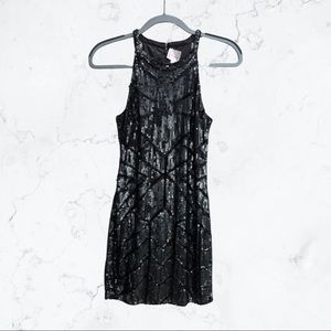 Parker Sequin Beaded Mini Dress Size M (fits like S)